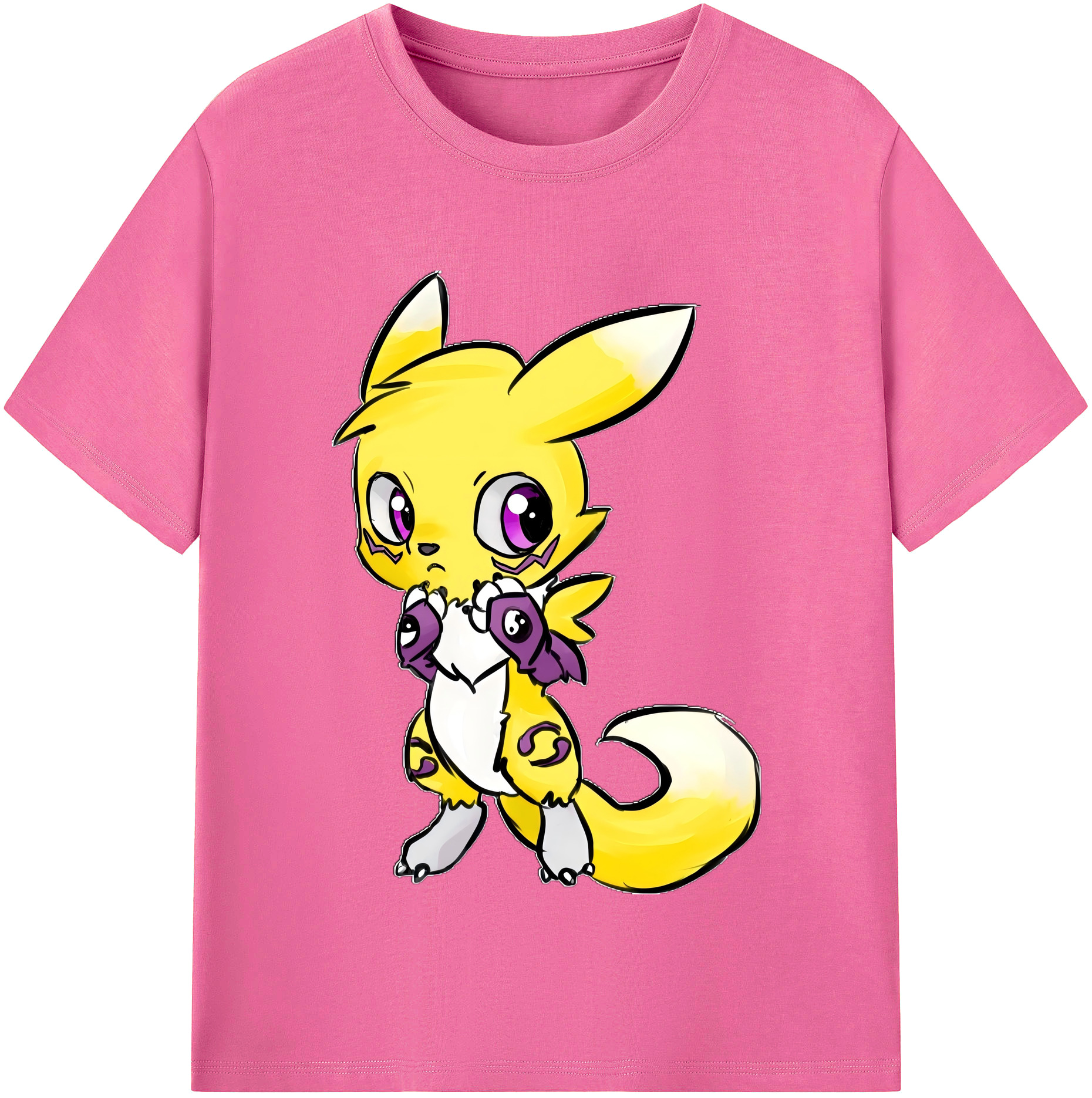 （画像用） Digimon デジタルモンスター/デジモン レディースカジュアルプリントTシャツ（綿100％）